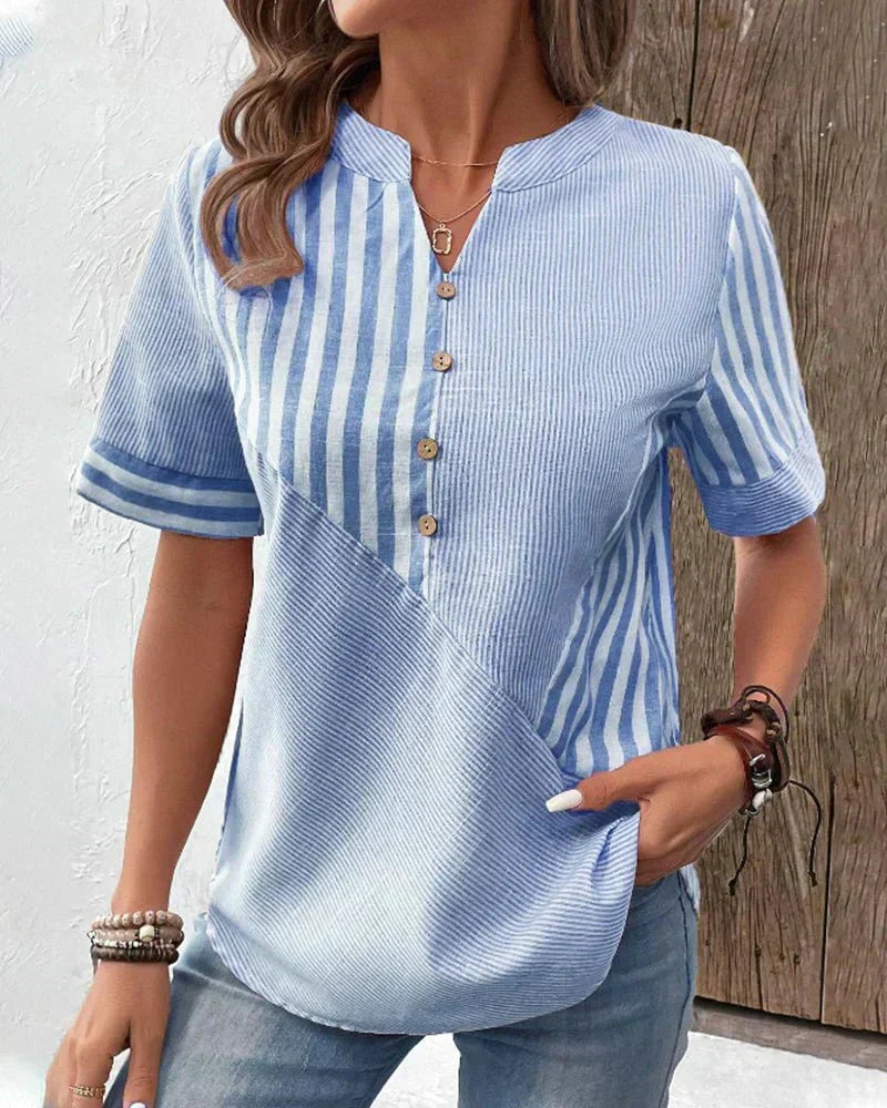 Sarah | Striped Blouse