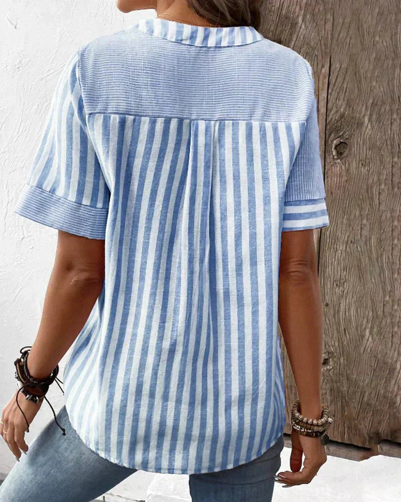Sarah | Striped Blouse