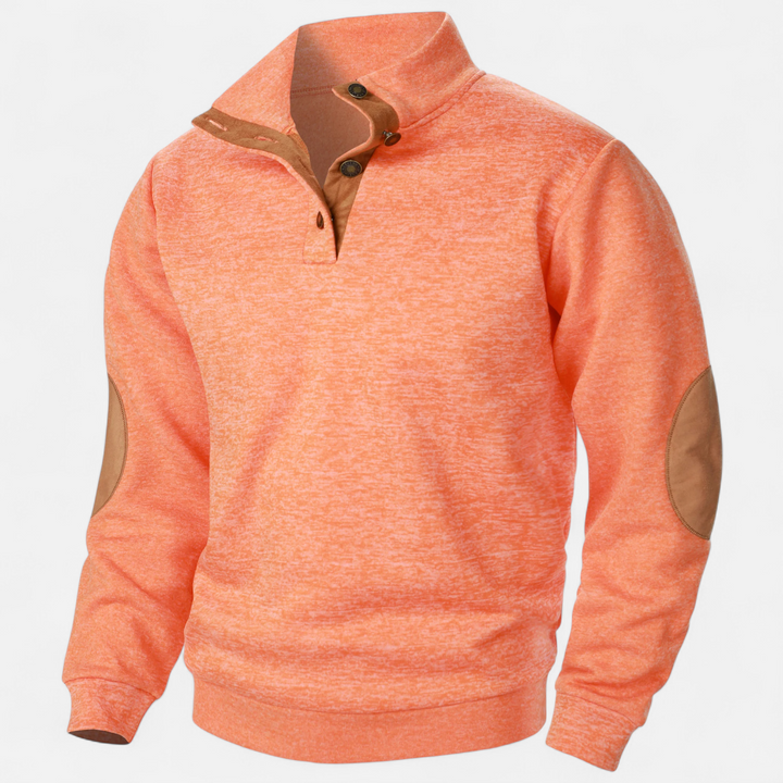 Lauvin | Men’s Knitted Sweater – Stand Collar Heritage Style