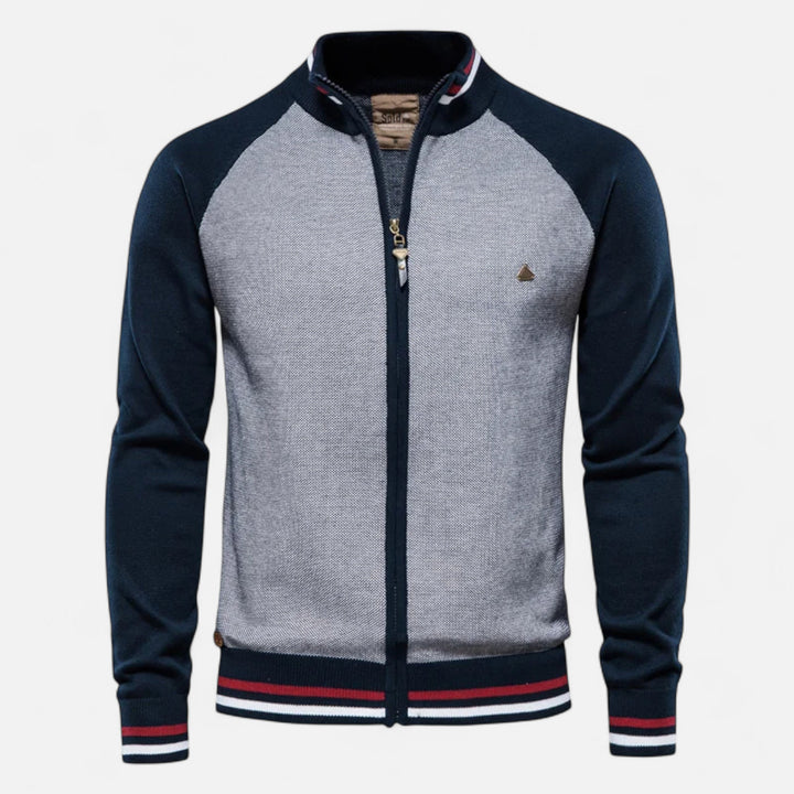 Lauvin | Men’s Zipped Sweater – Heritage Cotton Knit